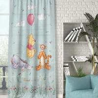 Taç Disney Winnie The Pooh Balloon Tekli Fon Perde 140X265 