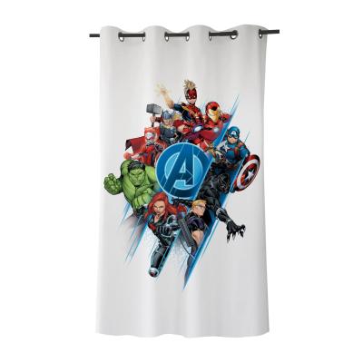 Lisanslı Avengers Saten Tekli Hazır Fon Perde 140X265 