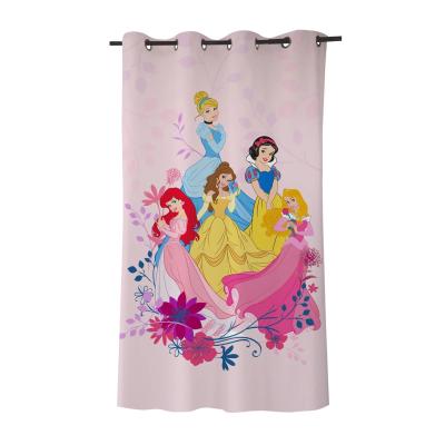 Lisanslı Disney Princesses Saten Tekli Hazır Fon Perde 140X265 